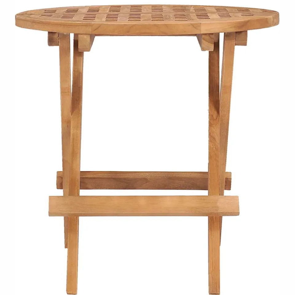 vidaXL Tuintafel inklapbaar 50x50x50 cm massief teakhout bruin, foto 2