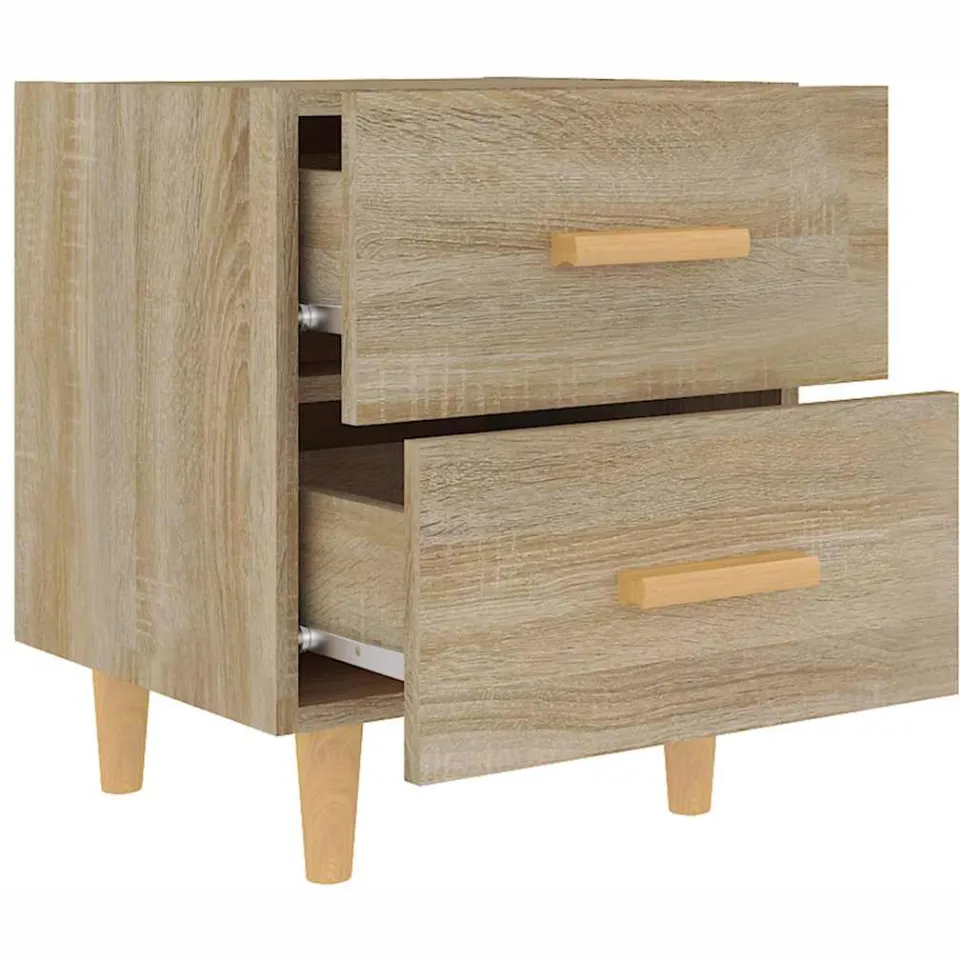 vidaXL Nachtkastjes 2 st 40x35x47,5 cm sonoma eikenkleurig, foto 4