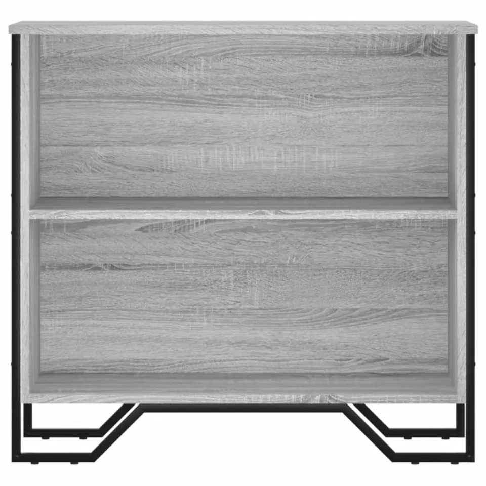 vidaXL Boekenkast 80x31x74,5 cm bewerkt hout grijs sonoma eikenkleur, foto 4