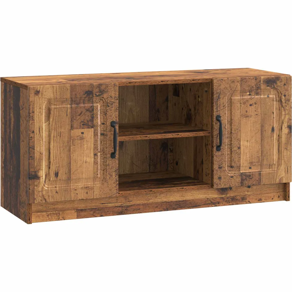 vidaXL TV-kast Oud hout 102 x 34,5 x 47 cm Bewerkt hout Bruin