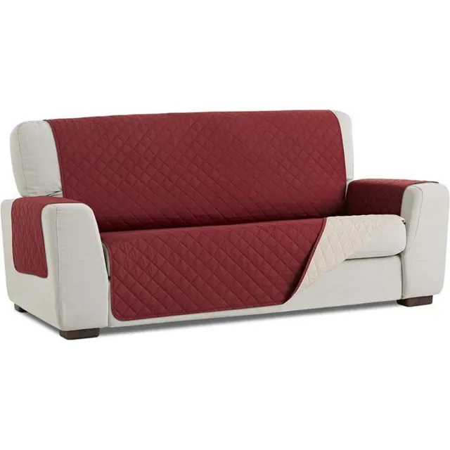 Belmarti Duo quilt - Bankbeschermer - 200cm breed - Rood - Twee kanten te gebruiken - OekoTex keurmerk