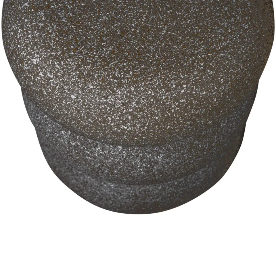 WOOOD Laurel Bijzettafel Met Spikkels - Magnesium - Zwart - 50x40x40, foto 2