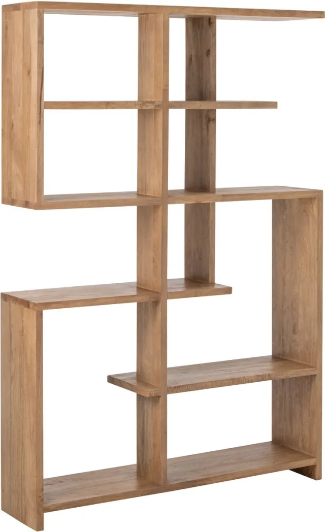J-Line boekenkast - mangohout - naturel