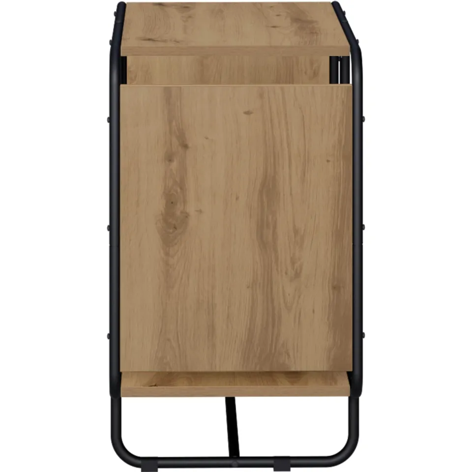 vidaXL Dressoir Artisanaal eiken 60 x 37.5 x 64.5 cm Bewerkt hout, foto 4