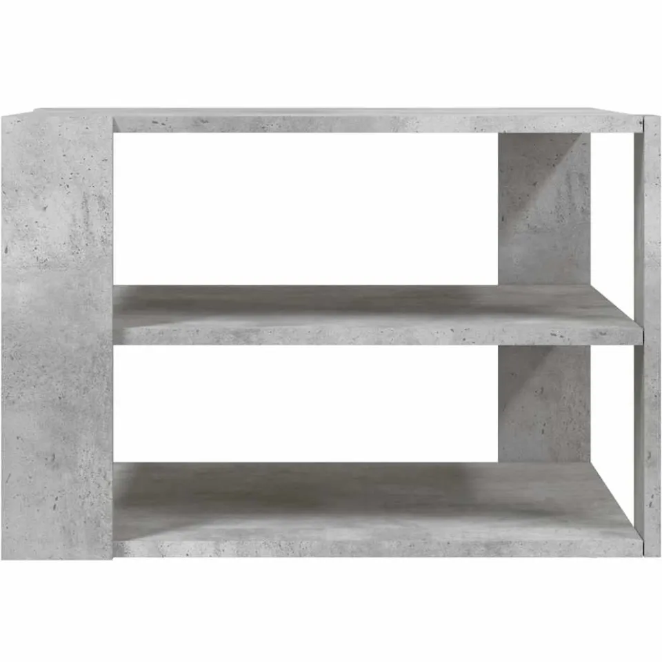 vidaXL Salontafel 58x58x40 cm bewerkt hout betongrijs