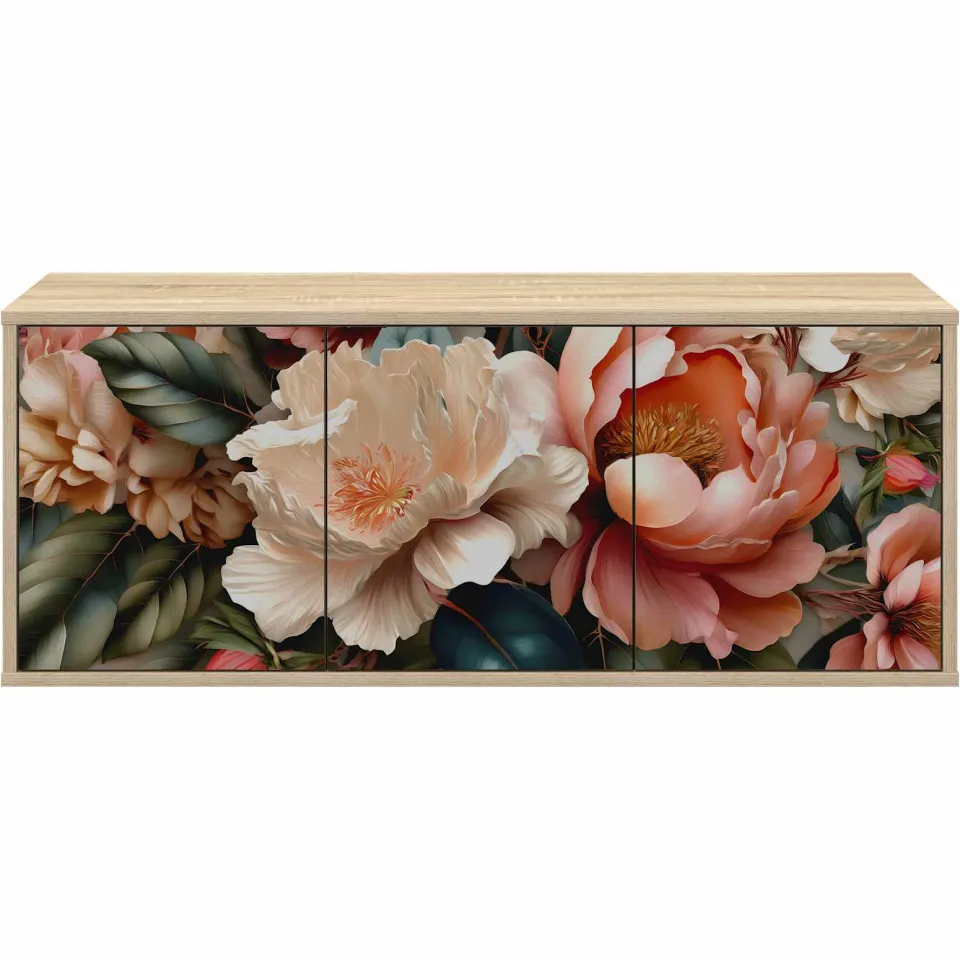 vidaXL Wandgemonteerd tv-meubel BORNE 102 x 33 x 40 cm Sonoma Eiken, foto 4