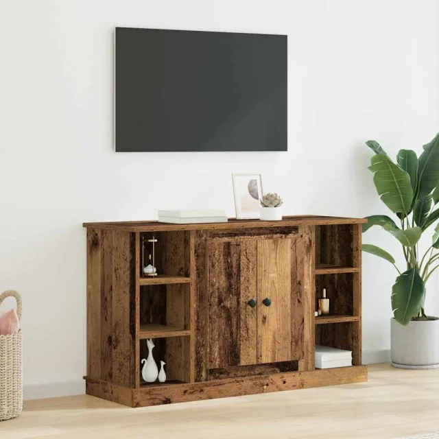 vidaXL Dressoir Oud Hout 100 x 35,5 x 60 cm Bewerkt hout Bruin