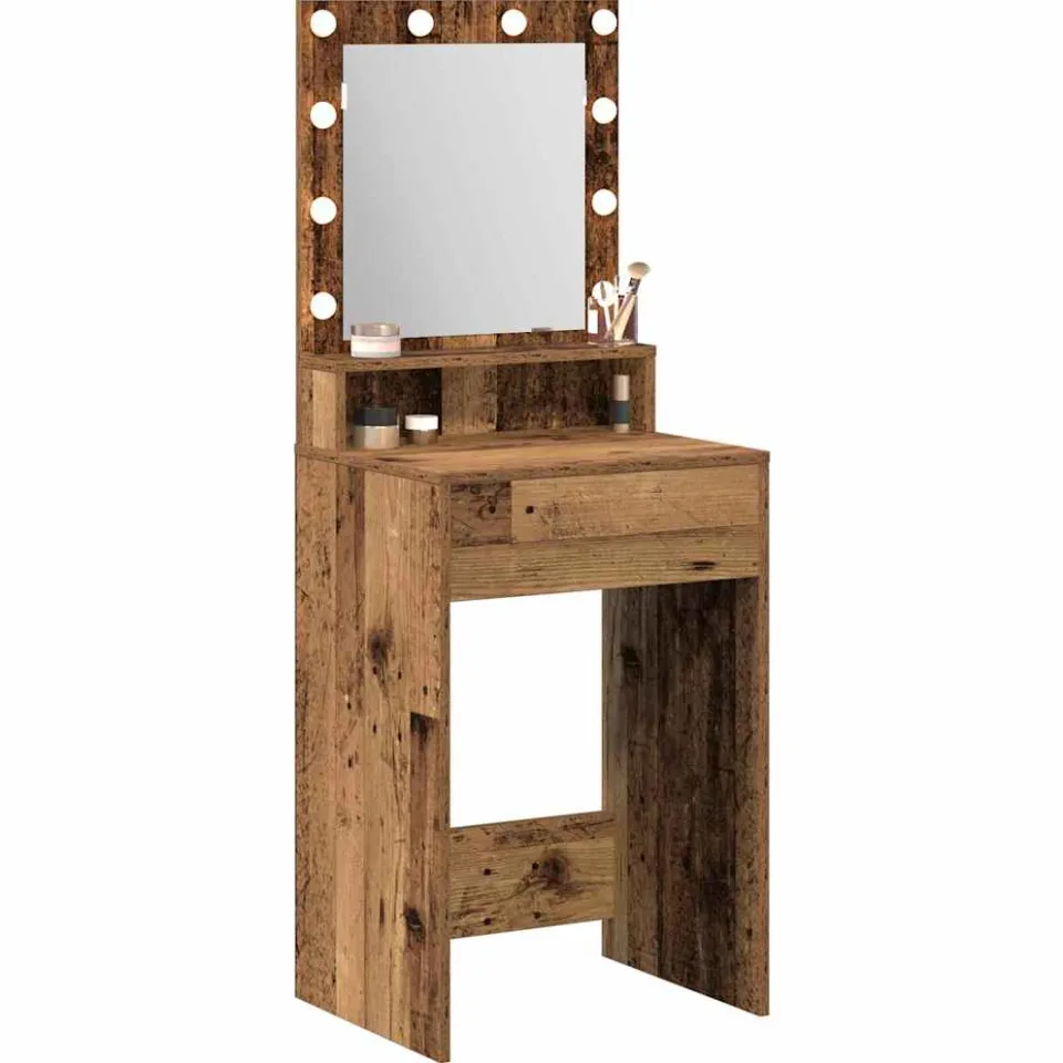 vidaXL Plafondtafel Oudhout 50 x 41 x 135 cm Bewerkt hout Bruin