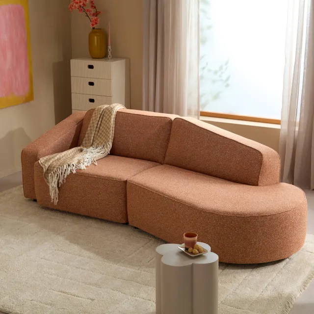 NOUS Living 3-zitsbank Sumo brick, foto 2