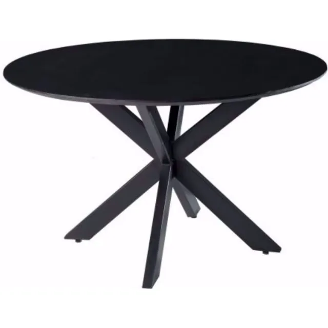 Starfurn Eettafel Lynn - Zwart - 130x130x76 cm