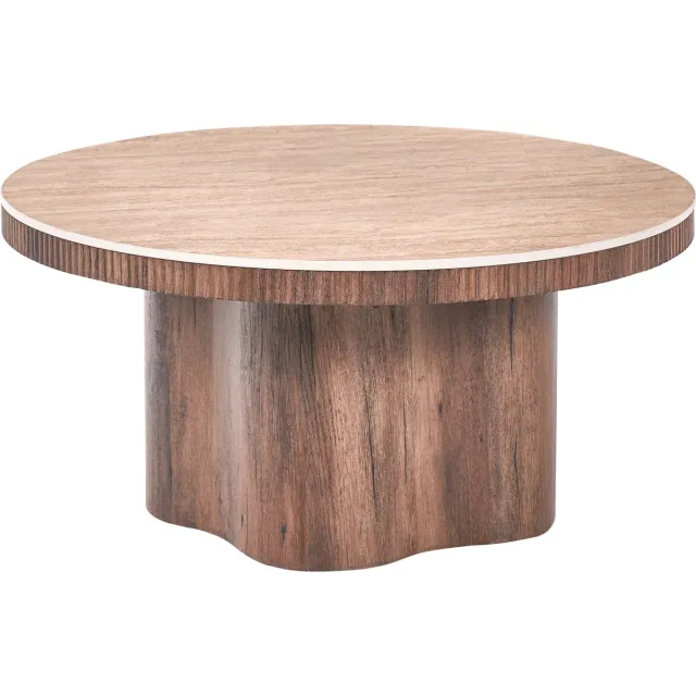 Beliani MALTBY - Salontafel - Bruin - MDF