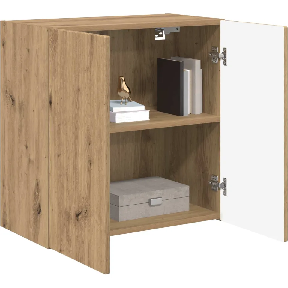 vidaXL TV-wandkast 59,5 x 31 x 60 cm Artisan Eiken Bewerkt hout Bruin