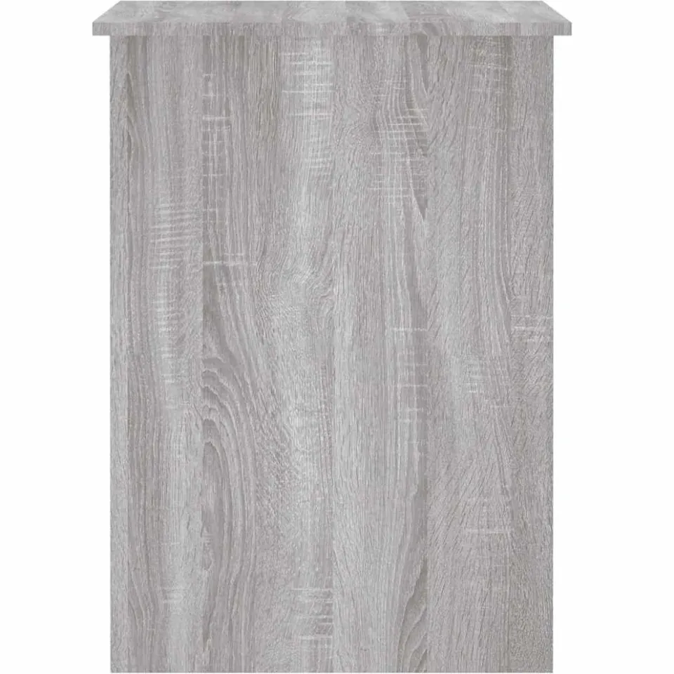 vidaXL Bureau 100x55x75 cm bewerkt hout grijs sonoma eikenkleurig, foto 4