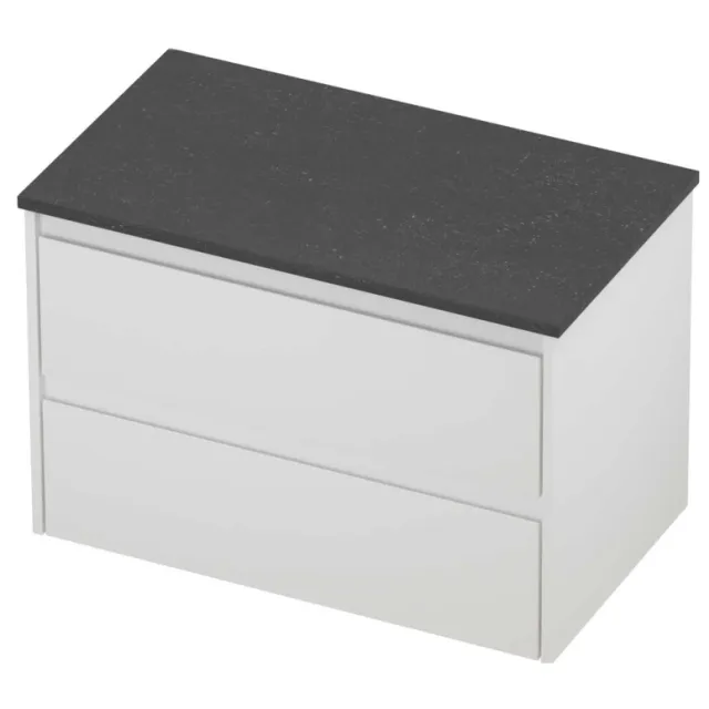 Proline Deck Badmeubelset Hardsteen Symmetrisch 80x46x55 cm Blue Stone Mat Wit