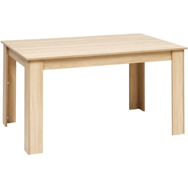 5 Five Simply Smart Eettafel voor 6 personen van licht hout ABANA Beige