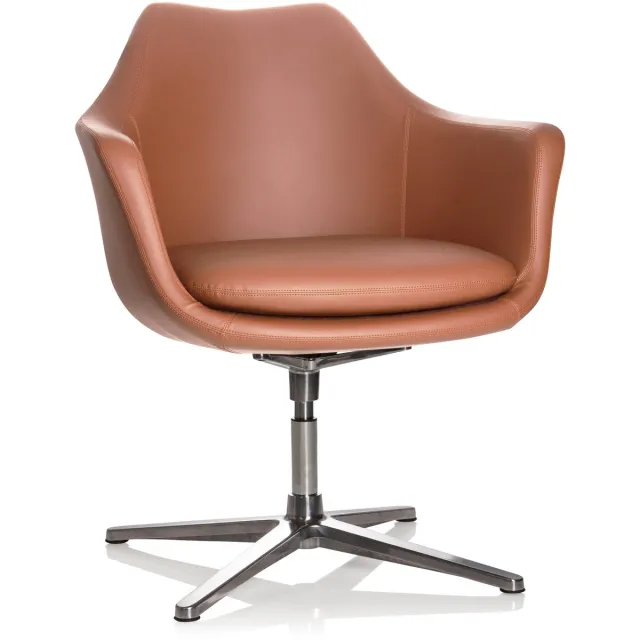 hjh office Artemia - Lounge stoel Bruin