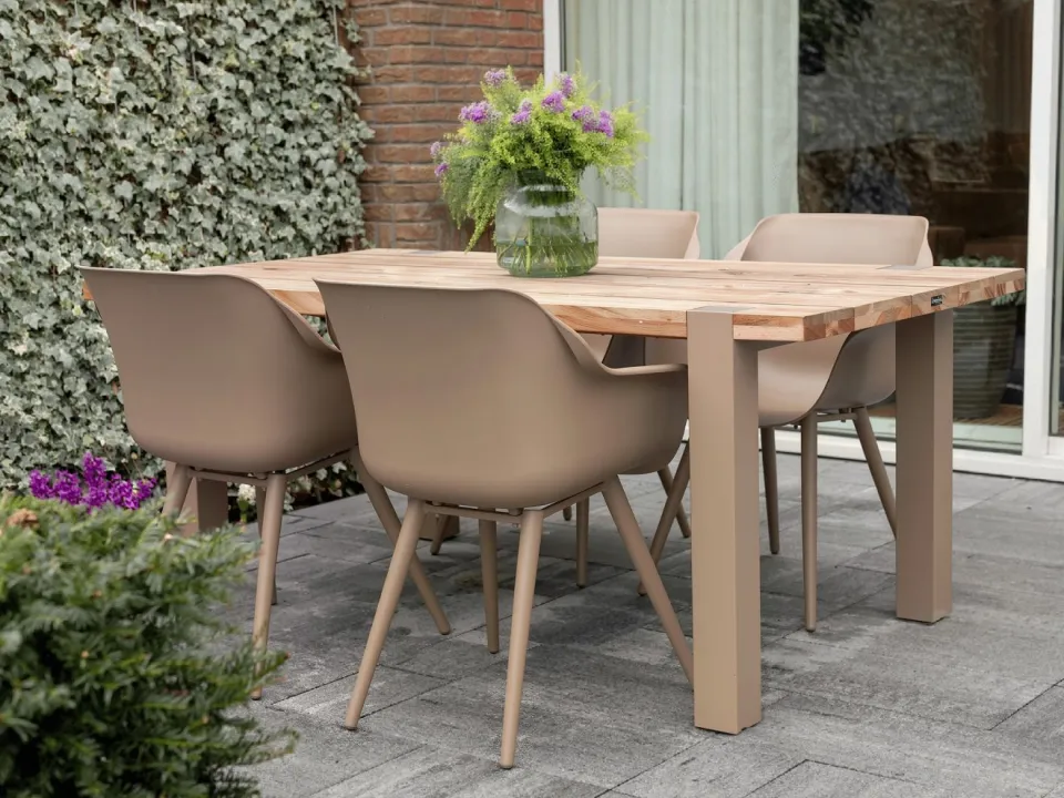 Hartman tuinmeubelen Hartman Sophie Studio/Almeria 200cm dining tuinset 5-delig taupe, foto 5