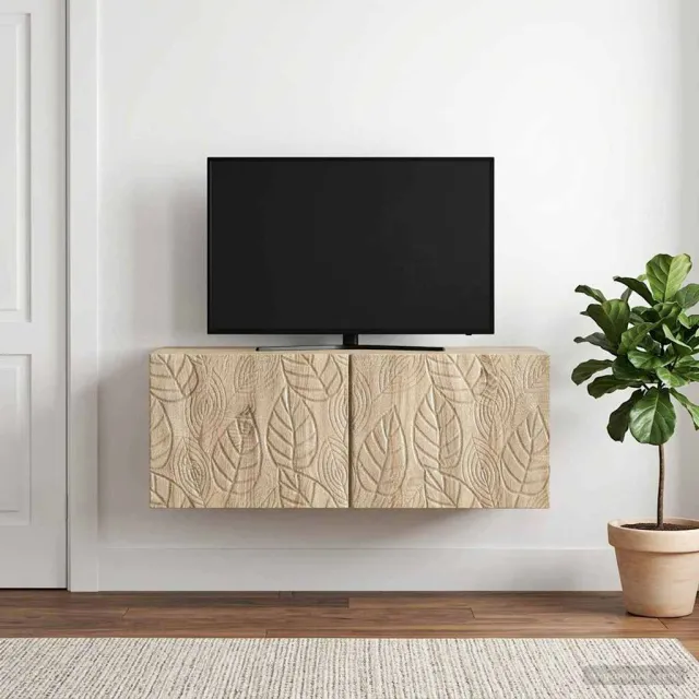 vidaXL Wandbeugel TV-kast 78,5 x 41 x 30 cm Sonoma Eiken Bewerkt hout, foto 2