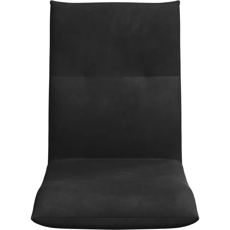 vidaXL Verstelbare vlo stoelen Zwart Fluweel