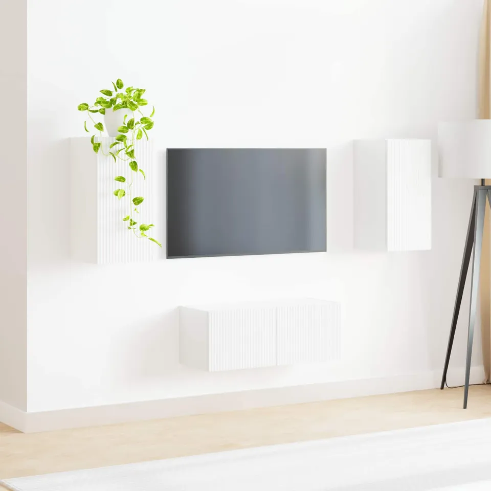vidaXL Tv-meubelset 2 st 78,5 x 31 x 30 cm Hoogglans wit, foto 4