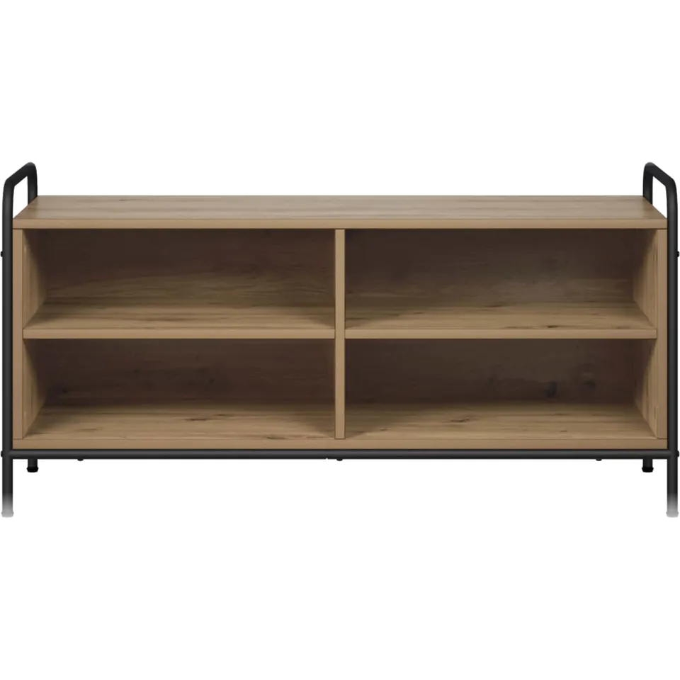 vidaXL Tv-meubel 140 x 39,5 x 50 cm Artisanaal eiken Bewerkt hout Bruin