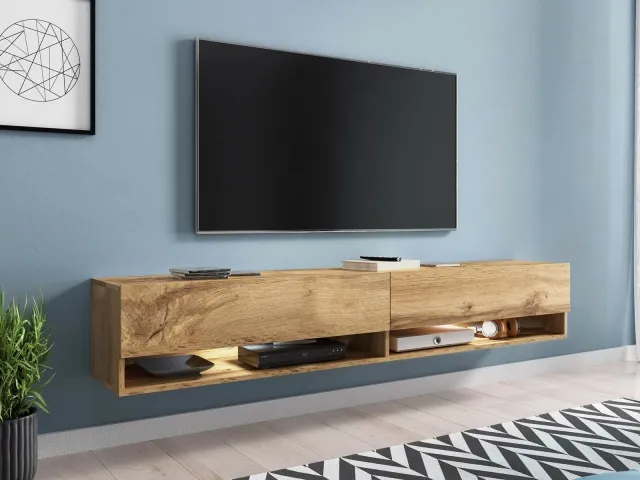 Mobistoxx TV-meubel ACAPULCO 2 klapdeuren 180 cm wotan eik