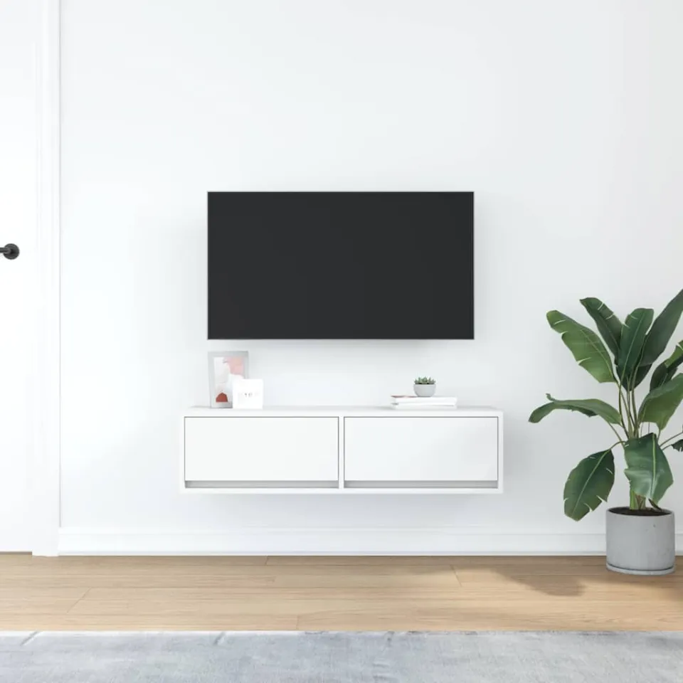 vidaXL TV-kast 100 x 31 x 25,5 cm Wit Bewerkt hout, foto 3