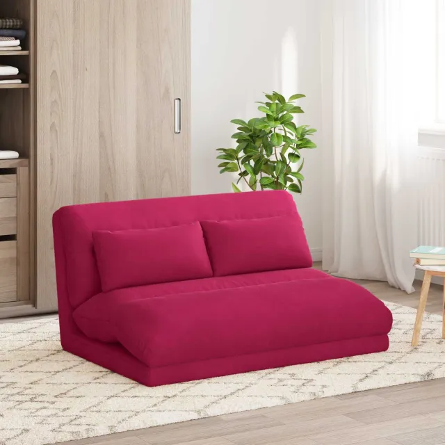 vidaXL Verstelbare vlo stoelen Wijnrood Fluweel