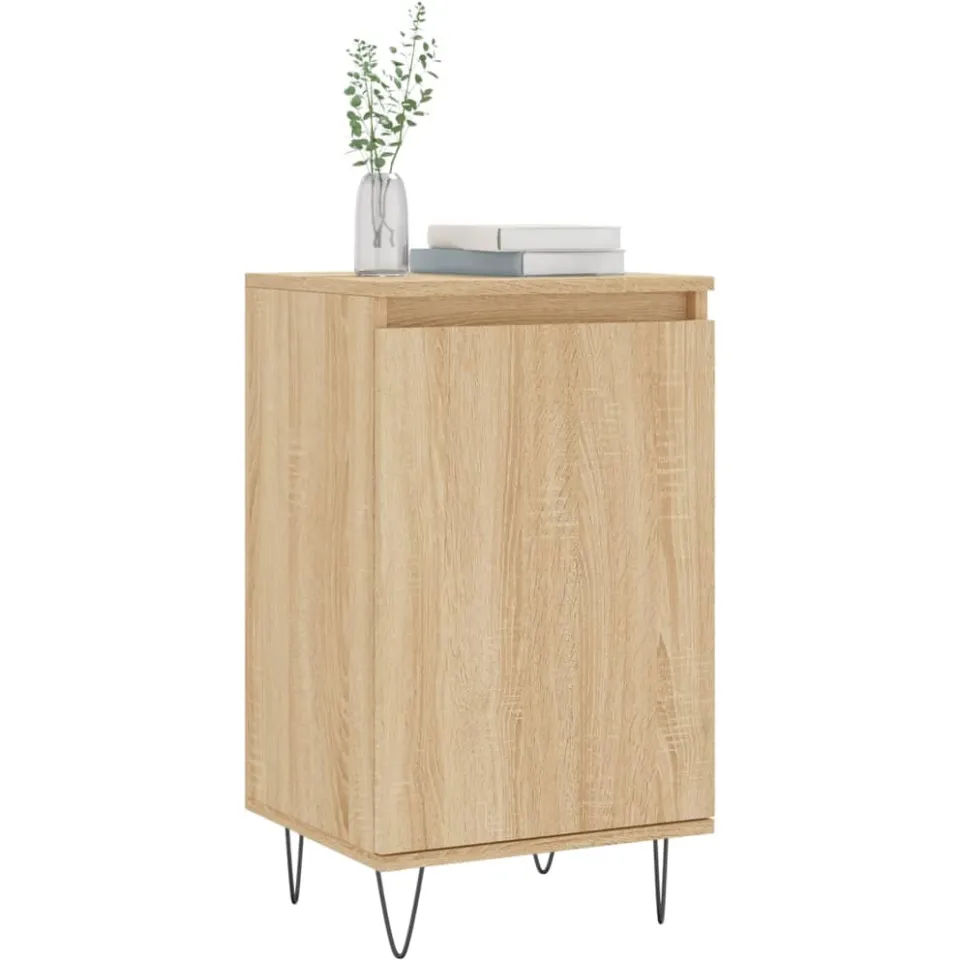 vidaXL Dressoir 40x35x70 cm bewerkt hout sonoma eikenkleurig