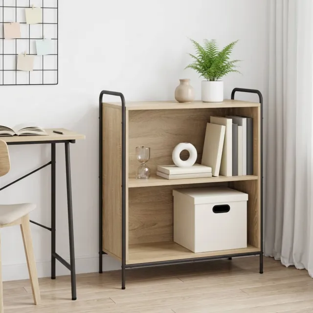 vidaXL Boekenkast 80 x 33 x 80 cm Bewerkt hout Sonoma Eiken, foto 2
