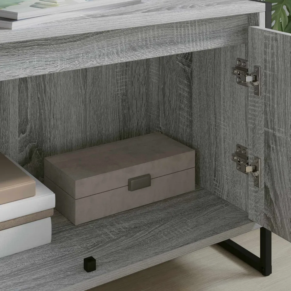 vidaXL TV-kast 140 x 36 x 49.5 cm Grijs Sonoma Bewerkt hout, foto 3