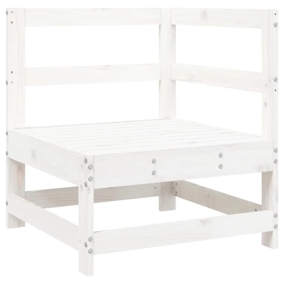 vidaXL 7-delige Loungeset massief grenenhout wit, foto 4