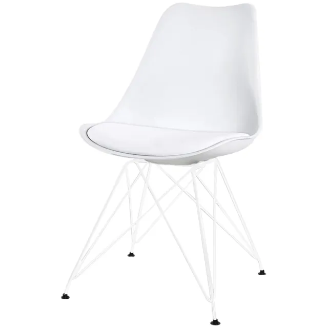 Essence Metal eetkamerstoel wit - wit onderstel