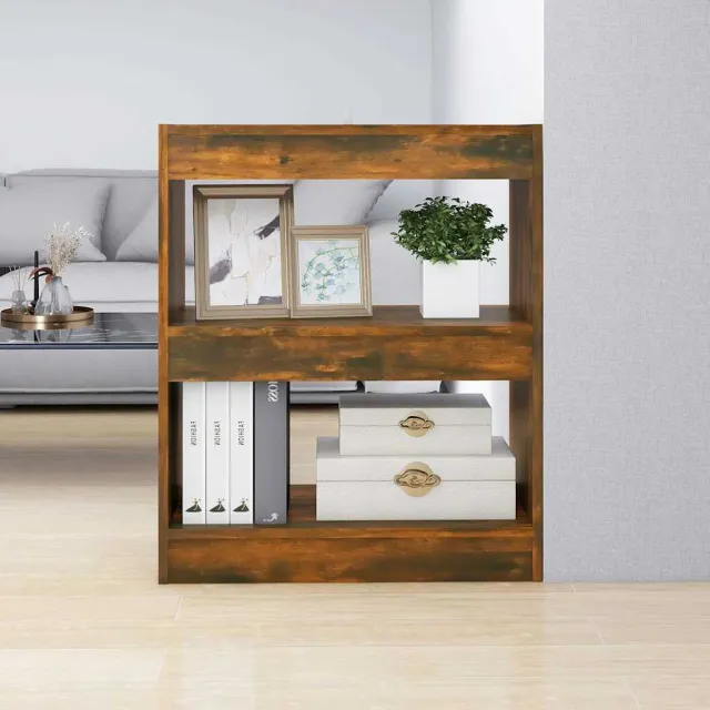 vidaXL Boekenkast/kamerscherm 60x30x72 cm gerookt eikenkleurig Bruin