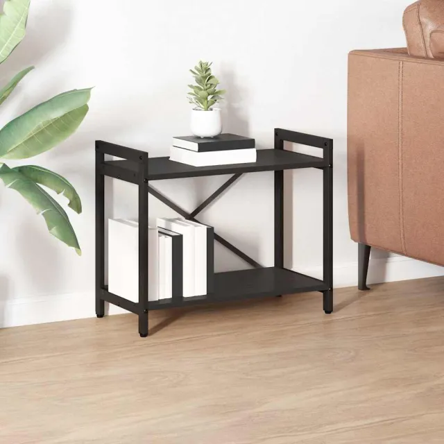 vidaXL Boekenkast 60 x 30 x 50 cm Bewerkt hout Zwart Eiken, foto 2