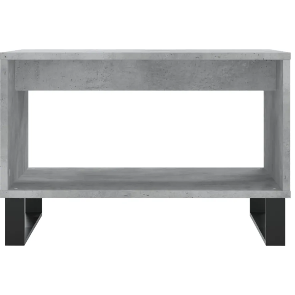 vidaXL Salontafel 60x50x40 cm bewerkt hout betongrijs