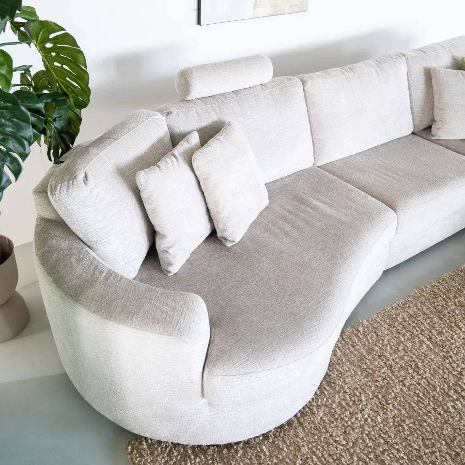 SEVN Soof hoekbank beige, foto 6