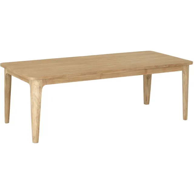 DTP Home Dining table Forte rectangular,76x200x90 cm, teakwood natural Naturel