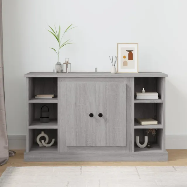 vidaXL Dressoir 100x35,5x60 cm bewerkt hout grijs sonoma eikenkleurig, foto 2