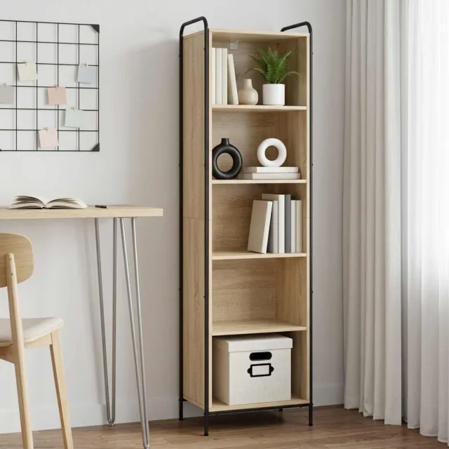 vidaXL Boekenkast 55,5 x 33 x 174 cm Bewerkt hout Sonoma Eiken, foto 2