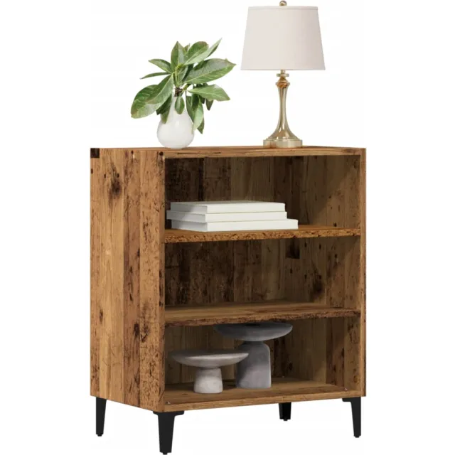 vidaXL Dressoir 57x35x70 cm bewerkt hout oud houtkleurig Bruin