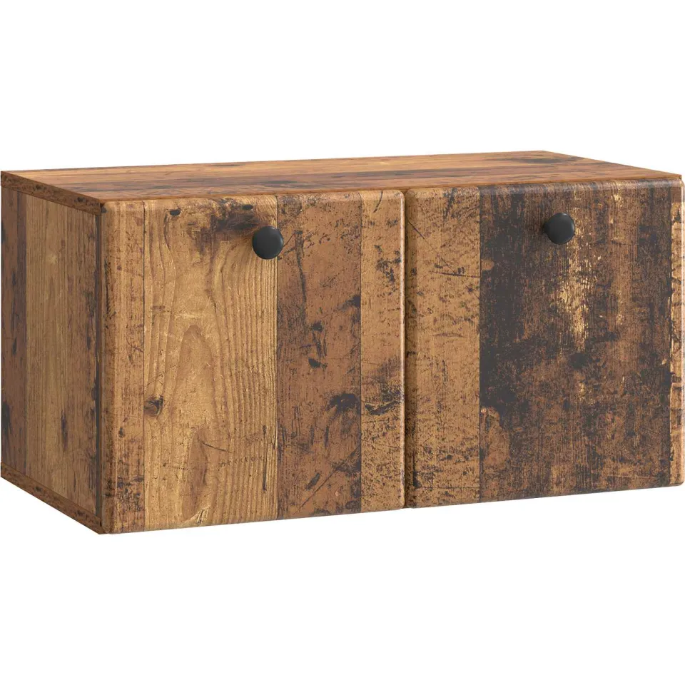 vidaXL Wandbeugel TV-kast 59,5 x 31 x 30 cm Oud hout Bewerkt hout bruin, foto 3