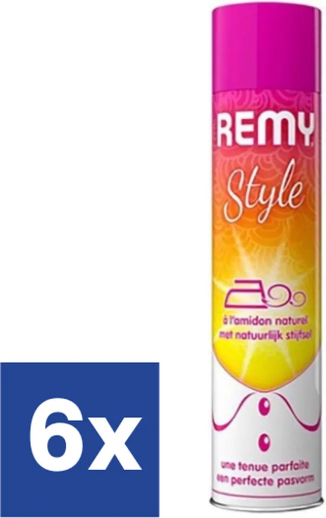 Remy Stijfsel Spray Style - 6 x 400 ml Geel