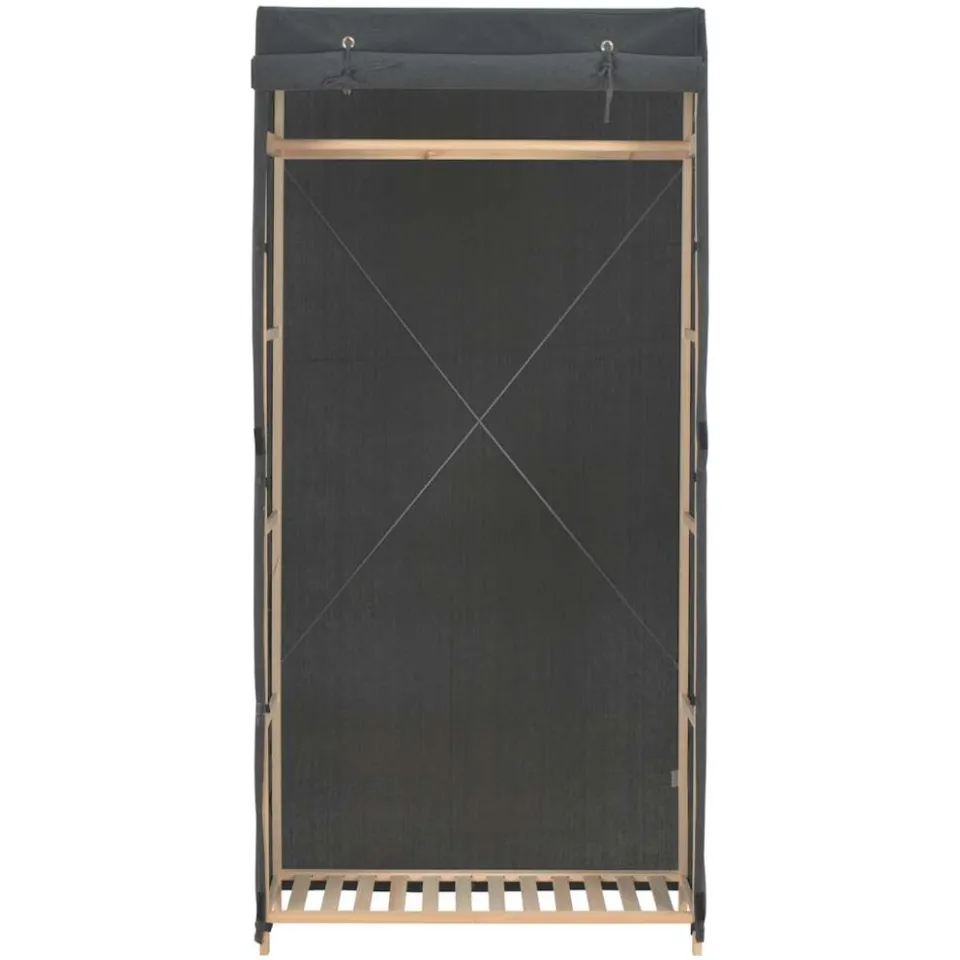 vidaXL Kledingkast 79x40x170 cm stof grijs, foto 2