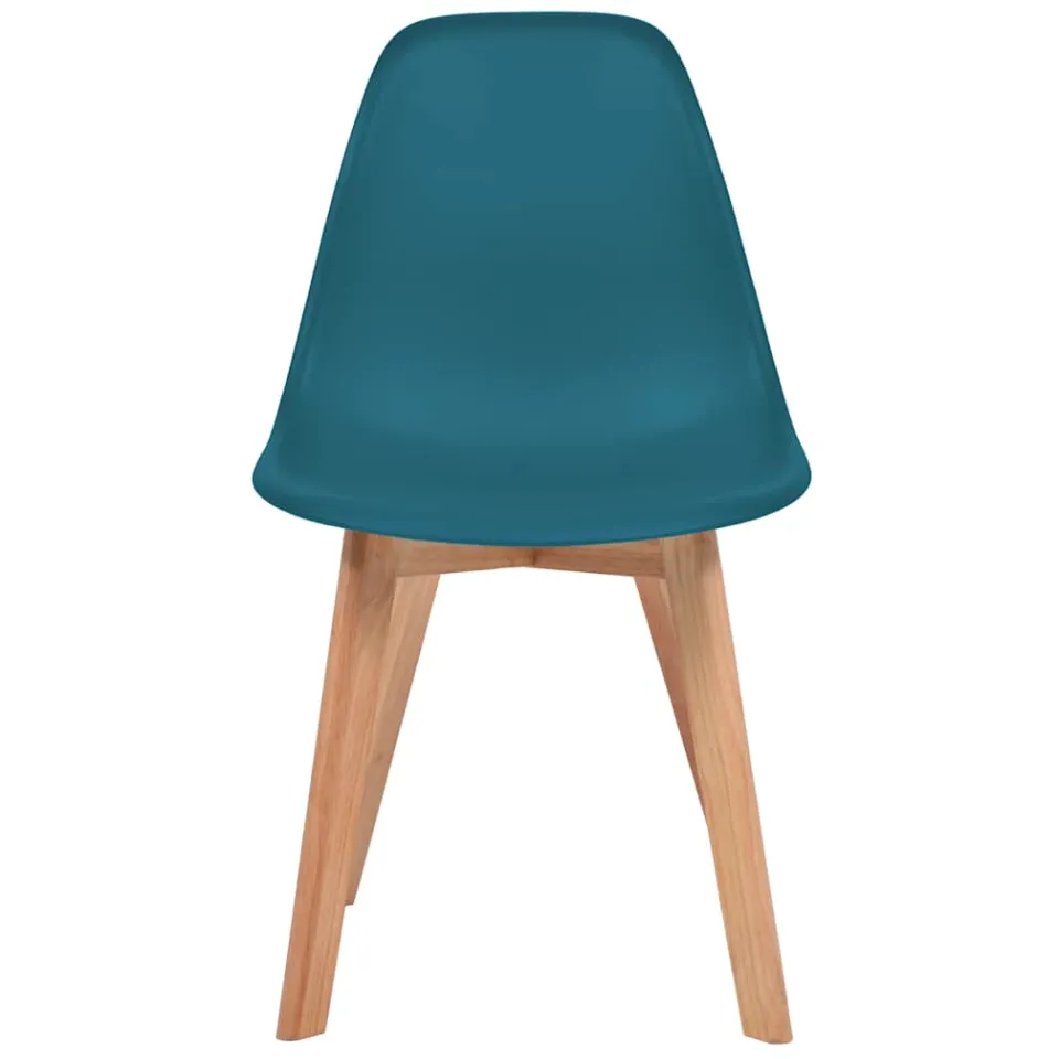 vidaXL Eetkamerstoelen 4 st kunststof turquoise, foto 2