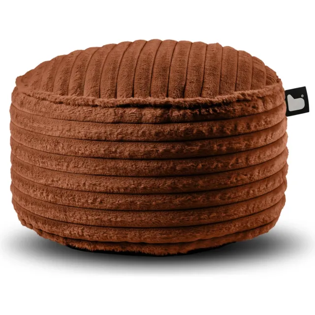 Extreme Lounging b-poef ribfluweel voor binnen - amber