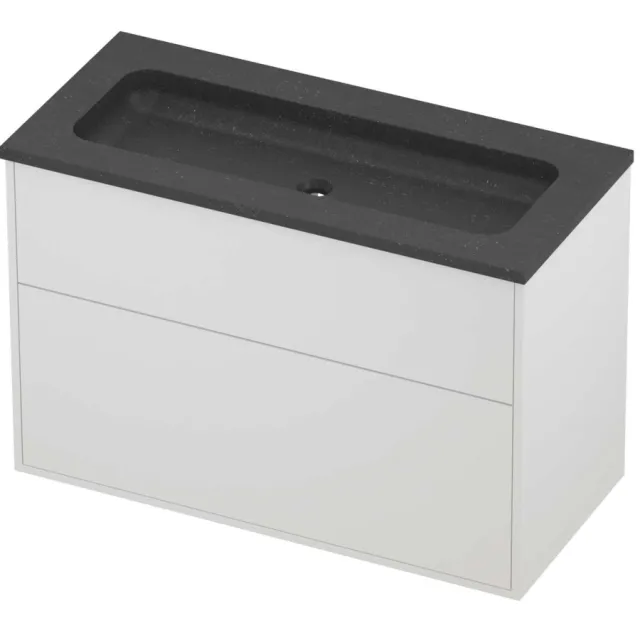 Proline Rollo Badmeubelset Hardsteen Elegant Centraal 100x46x67 cm Blue Stone Mat White