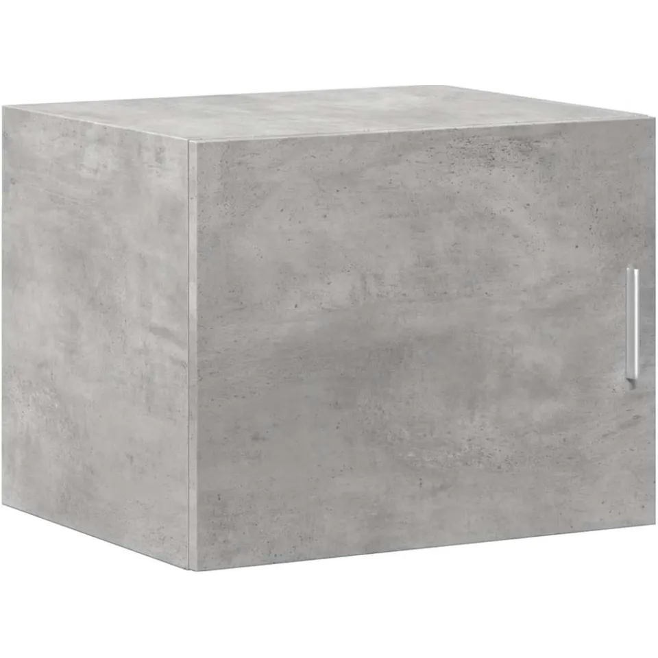 vidaXL Opbergkast smal 50x42,5x225 cm bewerkt hout betongrijs grijs, foto 3