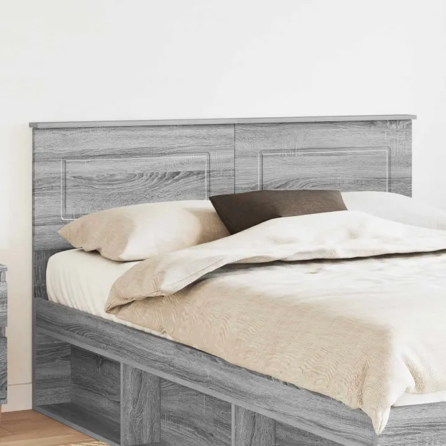 vidaXL Hoofdbord Grijs Sonoma Bewerkt hout