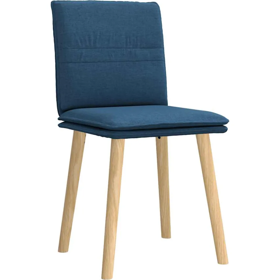 vidaXL Eetkamerstoelen 2 st stof blauw, foto 3